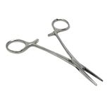 Mosquito Hemostat Forceps with 3 Position Lockings and 5" Straight Teeth (Chrome) (1)