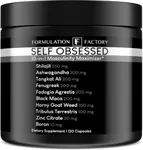 Self Obsessed: 10-in-1 Masculinity Maximizer for Men, Muscle Growth, Energy, Drive, Stamina, Endurance, Strength, Cognition, Recovery, Booster, Enhancer, Shilajit, Tongkat, Fadogia, Maca (2 Months)