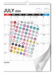 2024-2025 Wall Calendar, 18 Months Large Size 17X12 inch, Runs from July 2024 to December 2025, Monthly Goal, To-do List, Notes, Perfect for Organizing for Office Home (White)