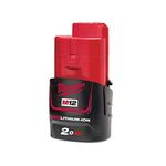 Milwaukee M12B2 2.0Ah Lithium-Ion Battery - Red