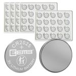 EEMB 100 PACK CR2025 Battery 3V Lithium Battery Button Coin Cell Batteries 2025 Battery for Key FOBs, calculators, Coin counters, Watches, Heart Rate Monitors, Glucose monitors and More