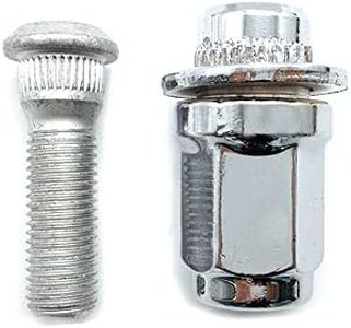 FANHAY Wheel Lug Stud + Lug Nut 90942-02049 90942-01058 for Toyota 4Runner Chrome Corolla Camry for Lexus GX460 9094202049 9094201058