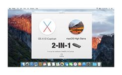 2-in-1 MacOS El Capitan & High Sierra Bootable USB Drive, Full Install/Upgrade/Restore/Recovery Mac OS X