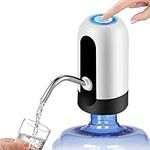 Upgraded Water Bottle Pump, GuangTouL 5 Gallon USB Charging Automatic Drinking Water Pump, Universal 2-5 Gallon Jugs Portable Electric Water bottle Dispenser for Home Kitchen Office Camping