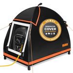 IGAN Small Inverter Generator Tent Cover Compatible with Honda and Most 1000~2300W Generators Portable Outdoor Tarpaulin for All Seasons Orange