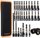 MulWark 29 Piece Magnetic Nut Driver Set, Impact drill socket adapter, SAE, and Metric Nut Driver Set Includes Magnetic Bit Holder, Quick Release Extension with Storage Bag