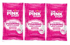 The Pink Stuff - The Miracle Foaming Toilet Bowl Cleaner Limescale Remover Powder - 3 Sachets