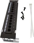 SING F LTD Cat6 FTP RJ45 Ethernet Network Wall Mount Bracket Patch Panel 12 Ports Rack