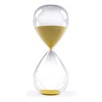 Hourglass Sand Timers, Colorful and Fashion, Biloba Sand Timer Inspired Glass 3mins / 5mins / 15mins / 30mins / 45mins / 60mins for Home, Office Desk Decor