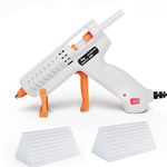 Tilswall Hot Glue Gun Kit, 50W Fast Preheating Mini Melt Gun with 75pcs Glue Sticks(130mm x 7mm),Perfect for Crafting, DIY, Art, Sealing, Home Repairs, Cards, and Glass, White