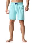 Nonwe Men's Swimming Shorts Quick Dry Breathable with Pockets Boardshorts Light Blue 36