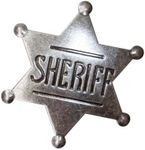 Sheriff Badges Metal Police Badges Pins for Boys and Girls Western Deputy Sheriff Badge for Cowboy Party Decoration Badge, Dress-Up Custom Badge, Themed Birthday Pin Badges Decorations