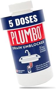 Kitchen Drain Unblocker – Extra Strong Formula – Rapid Action Cleaner & Odour Remover ��– Removes Blockages Fast – 5 Doses Heavy Duty Problem Solver