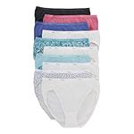 Hanes Women's 10 Pack Cotton Hi Cut