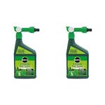 Miracle-Gro EverGreen Fast Green Spray & Feed, Liquid Lawn Food, 1 Litre (Pack of 2)