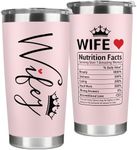 Gifts for Wife from Husband - Wife Gifts - Wedding Anniversary, Wife Birthday Gift Ideas, Christmas Gifts for Wife, Mothers Day Gifts for Wife, Her - I Love You Gifts for Her - 20 Oz Pink Tumbler