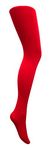 Mysasi Women's 100 den Opaque Tights Size XL. Bright Red.