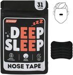 Deep Sleep 31 Nasal Strips, Snoring Aids for Men and Women, Improved Nasal Breathing, Nose Tape Relieves Congestion, Nose Strips for Breathing, Breathe Right Nasal Strips, Anti Snoring Aid (1 Month)