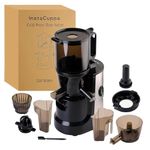 InstaCuppa 3-in-1 Cold Press Juicer for Home for Busy Moms, Unique Gradual Shaped Auger, 250W Copper Motor, 5.5” Big Mouth Feed Chute, Quiet, Easy to Clean, BPA-Free, 3Liter Slow Pressed Juice Machine