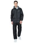 FabSeasons Men's Solid Raincoat (RC501black-Apex-4XL_Black_4XL)