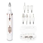 Rio Precision Pro Electric Nail File, USB Electric Nail Files, Low Vibration E-File Nail Drill for Acrylic, Gel & Natural Nails, Adjustable Speed, Manicure Pedicure Kit, Beginner Friendly