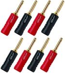 8 QED Screwloc Forte Gold Plated 4m