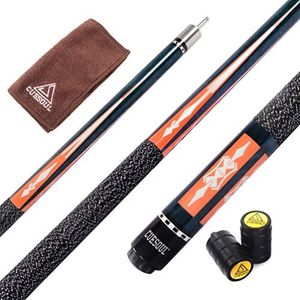 CUESOUL 57 2-Piece Hardwood Canadian Pool Cue Billiard Stick with Irish Wrap 21oz (CSPC010)