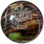 5 pin Bowling Balls -Cobra Pro Rubber Camouflage (Set of 2) (4 3/4 inches, 3lbs 6oz, Green, Tan, Brown)