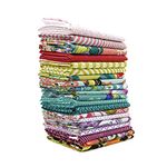 Free Spirit Moon Garden Fat Eighth Bundle (20 Pieces) by Tula Pink for 9 x 21 inches (22.86 cm x 53.34 cm) Fabric cuts DIY Quilt Fabric