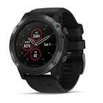 Garmin Fenix 5X Plus Sapphire Multisport GPS Watch with Pulse Ox Acclimation - Black with Black Band