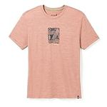 Smartwool Merino Wool Mountain Breeze Graphic Short Sleeve Tee for Men and Women (Regular Fit), Copper Heather, XX-Large