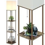 SUNMORY Floor Lamp with Shelves, Mo