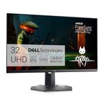 Dell G3223Q 32 Inch 4K UHD (3840x2160) Gaming Monitor, 144Hz, Fast IPS, 1ms, AMD FreeSync Premium Pro, 95% DCI-P3, HDR 600, DisplayPort, 2x HDMI, 3x USB, 3 Year Warranty, Black