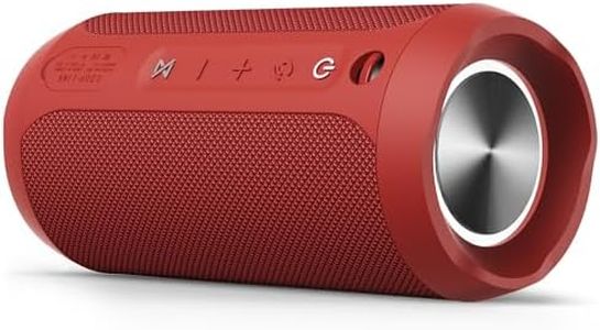 EDUPLINK Haut-Parleur Bluetooth, Haut-parleurs Portables sans Fil, Haut-Parleur étanche IPX7, stéréo d'appariement TWS, Longue durée de Lecture pour la Maison, Les Voyages, Rouge