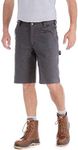 Carhartt Men's Rugged Flex Relaxed Fit Canvas Utility Work Short, Shadow, 36W