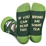 Funny Socks for Men Dad Husband Women Teenage Boys-If You Can Read This Bring Me Tea Lovers Novelty Fun Crew Crazy Funky Cute Cotton Food Sock Fathers Day Easter Gifts Christmas Stocking Fillers