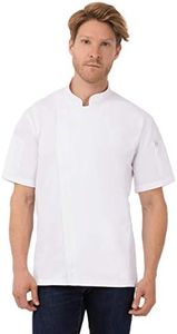 Chef Works Men's Rochester Chef Jacket, White, 3X-Large