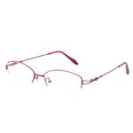 Titanium Alloy Nearsighted Glasses -3.50 Womens Distance Glasses Half Frame Myopia Glasses