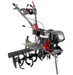 DVI 7HP Weeder/Tiller/Cultivator with Light & 4 Stroke High Power Petrol Engine | for Working in Different Whether | Suitable for Farm & Agriculture Weeding (with Leveler Attachment)