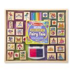 Melissa & Doug Deluxe Wooden Stamp and Coloring Set – Fairy Tale (30 Stamps, 6 Markers, 2 Durable 2-Color Stamp Pads)