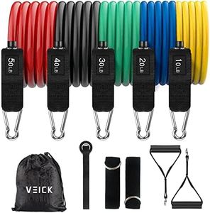 VEICK Resistance Bands, Exercise Bands, Workout Bands, Resistance Bands for Working Out with Handles for Men and Women, Exercising Bands for Fitness Weights Work Out at Home