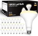 DAYBETTER BR30 led Light Bulb, Dimmable LED Bulbs 65W Equivalent, 2700K Warm White Light Bulbs Indoor Flood Light for Bedroom Kitchen Living Areas Hallway, 800 Lumens, E26 Standard Base, 24 Pack