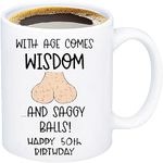 1973 50th Birthday Gift Ideas Mug for Women and Men Ceramic Coffee Mugs Anniversary Presents for Him, Her, Husband or Wife 50 Years Old Gag Party Supplies Decorations Ideas Mugs Adult Mugs for Mom