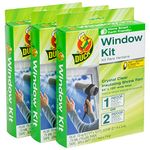 Duck Brand Window Insulation Kit for Indoor Extra Large Windows or Patio Doors, 84 in x 120 in, 3-Pack