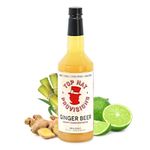 Top Hat Spicy Ginger Beer Syrup - Moscow Mule Mix - Ginger Shrub (32oz Concentrate) - Makes 6 Quarts of Ginger Beer at Home - Compatible with SodaStream