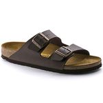 Birkenstock Men's Open-Back Sandals, Dark Brown Birko Flor, 8-8.5