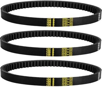 Go Kart Belt 725, 725 Belt for 30 Series Torque Converter Belt, Go Kart Drive Belt 725, Hammerhead 80T Belt, Mudhead 208R Belt, 14704 Belt for Trailmaster Mid Karts MB200(3Pack)