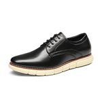 Bruno Marc Men's Crossflex Dress Sneakers Casual Oxford Formal Shoes, Black, 12 Wide