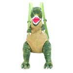 Almencla Cute Plush Children', Kids Backpack Anti-Lost for Toddler, Dinosaur Travel Bag, Green