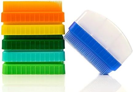 Special Supplies Therapy Brushes Colorful 6-Pack + Removable Handle, Calming Occupational and Sensory Tools with Deep Pressure Massage, Soft Bristles, Stimulates and Calms Kids or Adults, Latex-Free